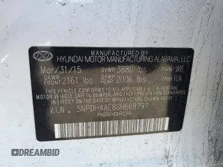 2016 Hyundai Elantra SE with VIN 5NPDH4AE8GH668797, listed as a Copart auction lot 60903675 with 99,404 mi miles and Salvage title. Bid and sale history available at DreamBid. Image 13.
