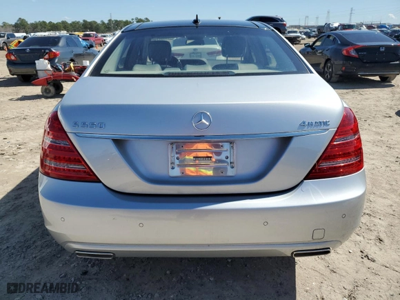 2010 Mercedes-Benz S-Class S 550 with VIN WDDNG8GB7AA354574, listed as a Copart auction lot 46859775 with 24,426 mi miles and Salvage Title. Bid and sale history available at carsss.com. Image 6.