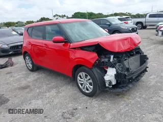 2024 Kia Soul S with VIN KNDJ23AU7R7223318, listed as a IAAI auction lot 41970873 with 26,881 mi miles and . Bid and sale history available at DreamBid. Image 1.