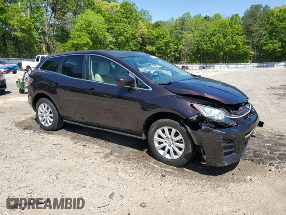 2011 Mazda CX-7 i Sport with VIN JM3ER2B50B0366227, listed as a Copart auction lot 53207325 with 132,759 mi miles and Salvage Title. Bid and sale history available at DreamBid. Image 4.