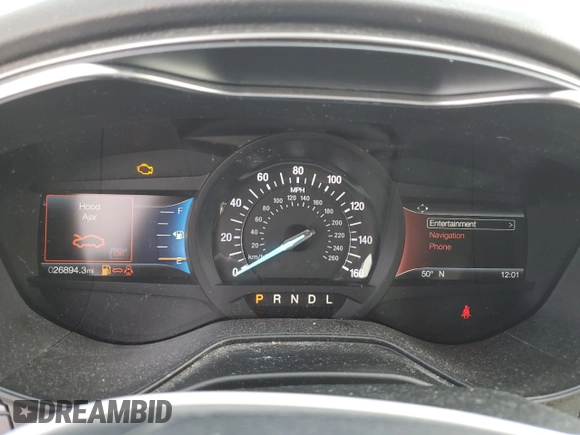 2020 Ford Fusion SE with VIN 3FA6P0HD7LR261102, listed as a Copart auction lot 47469275 with 26,894 mi miles and Salvage Title. Bid and sale history available at carsss.com. Image 9.