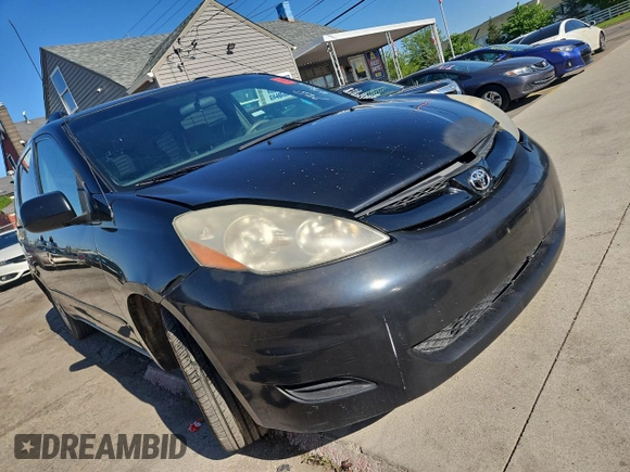 2008 Toyota Sienna CE with VIN 5TDZK23C88S167413, listed as a Copart auction lot 56776805 with 189,032 mi miles and Clean Title. Bid and sale history available at DreamBid. Image 1.