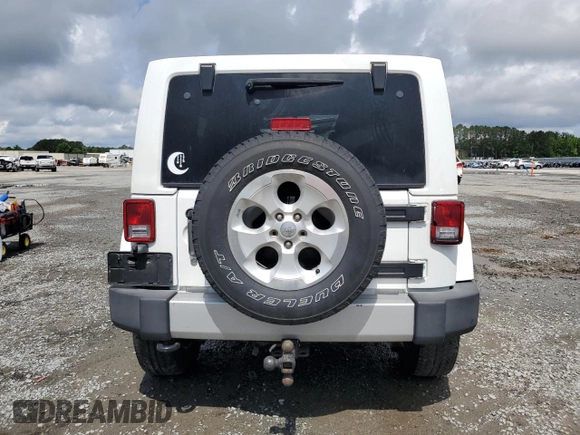 2013 Jeep Wrangler Unlimited Sahara with VIN 1C4HJWEG1DL516784, listed as a Copart auction lot 56382805 with 205,874 mi miles and Salvage title. Bid and sale history available at DreamBid. Image 6.