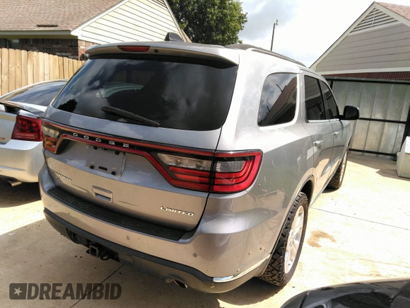 2015 Dodge Durango Limited with VIN 1C4RDJDGXFC810526, listed as a IAAI auction lot 42717037 with 158,160 mi miles and . Bid and sale history available at DreamBid. Image 4.