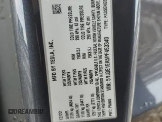 2023 Tesla Model 3 z VIN 5YJ3E1EA5PF453340, wystawiony jako Copart lot #45704835 z przebiegiem 27 114 mil mil oraz Szkoda całkowita • Salvage title. Historia ofert i sprzedaży dostępna na DreamBid. Obrazek 14.