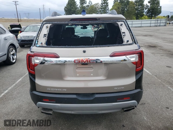 2023 GMC Acadia SLT with VIN 1GKKNUL46PZ141245, listed as a Copart auction lot 53434805 with 67,517 mi miles and Clean Title. Bid and sale history available at DreamBid. Image 6.
