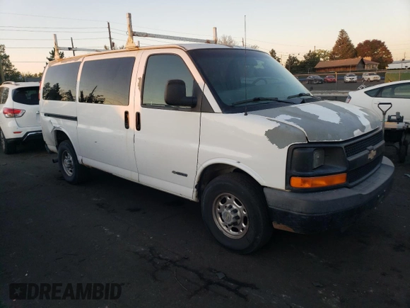2003 Chevrolet Express Cargo with VIN 1GCGG25V131179481, listed as a Copart auction lot 76137274 with 219,610 mi miles and Salvage Title. Bid and sale history available at DreamBid. Image 4.