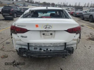 2019 Hyundai Accent SE with VIN 3KPC24A36KE049477, listed as a Copart auction lot 47841845 with 0 mi miles and Salvage Title. Bid and sale history available at carsss.com. Image 6.