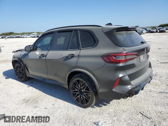 2020 BMW X5 M Competition with VIN 5YMJU0C07L9C91028, listed as a Copart auction lot 63031553 with 0 mi miles. Bid and sale history available at carsss.com. Image 2.