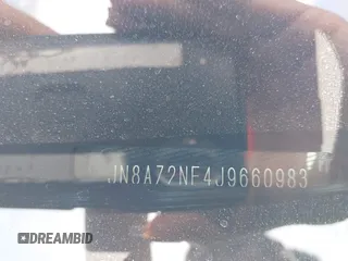 2018 Infiniti QX80 with VIN JN8AZ2NF4J9660983, listed as a IAAI auction lot 42063055 with 24,347 mi miles. Bid and sale history available at carsss.com. Image 9.