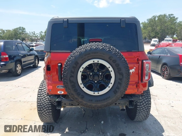 2024 Ford Bronco Badlands with VIN 1FMEE9BP0RLA41564, listed as a IAAI auction lot 42069579 with 3,681 mi miles and . Bid and sale history available at DreamBid. Image 17.