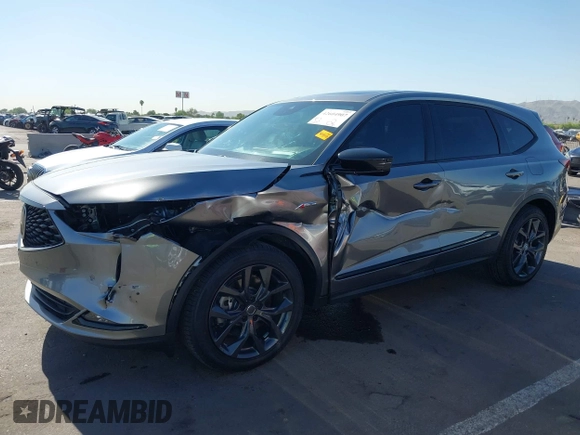 2023 Acura MDX w/A-Spec Package with VIN 5J8YE1H05PL033410, listed as a IAAI auction lot 42604907 with 35,806 mi miles and . Bid and sale history available at DreamBid. Image 6.