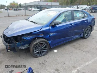 2021 Kia Forte GT-Line with VIN 3KPF34AD4ME423784, listed as a IAAI auction lot 42177423 with 17,174 mi miles and . Bid and sale history available at carsss.com. Image 2.