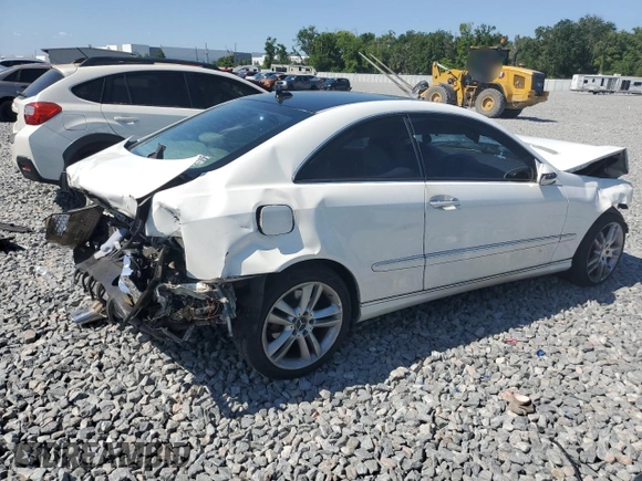 2007 Mercedes-Benz CLK 350 with VIN WDBTJ56H97F207156, listed as a Copart auction lot 51802475 with 187,165 mi miles and Salvage title. Bid and sale history available at DreamBid. Image 3.