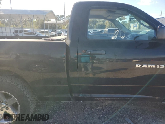2012 Ram 1500 Express with VIN 3C6JD7AT6CG159137, listed as a Copart auction lot 81129944 with 112,422 mi miles and Salvage Title. Bid and sale history available at carsss.com. Image 11.