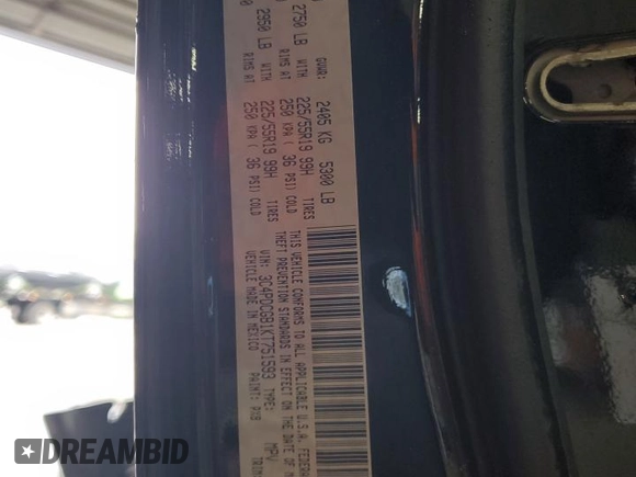 2019 Dodge Journey Crossroad with VIN 3C4PDCGB1KT751593, listed as a Copart auction lot 52090495 with 94,438 mi miles and Salvage Title. Bid and sale history available at DreamBid. Image 13.