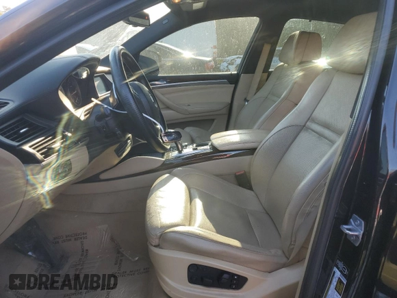 2014 BMW X6 xDrive35i with VIN 5UXFG2C56E0C44222, listed as a Copart auction lot 89271565 with 104,740 mi miles and Salvage Title. Bid and sale history available at carsss.com. Image 7.