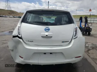 2013 Nissan LEAF SV with VIN 1N4AZ0CP7DC408914, listed as a Copart auction lot 53995905 with 63,652 mi miles and Salvage Title. Bid and sale history available at carsss.com. Image 6.