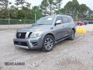 2018 Nissan Armada Platinum with VIN JN8AY2ND2J9055135, listed as a IAAI auction lot 41969418 with 84,851 mi miles. Bid and sale history available at carsss.com. Image 18.