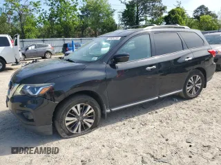 2017 Nissan Pathfinder SL with VIN 5N1DR2MN9HC657720, listed as a Copart auction lot 54534755 with 96,798 mi miles and Salvage title. Bid and sale history available at DreamBid. Image 1.