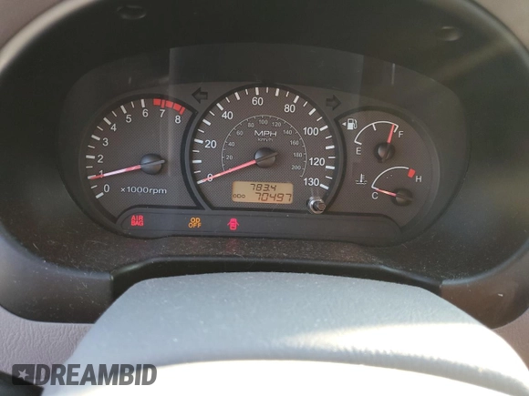 2005 Hyundai Accent GLS with VIN KMHCG45C35U595666, listed as a Copart auction lot 88294365 with 70,497 mi miles and Salvage Title. Bid and sale history available at carsss.com. Image 9.
