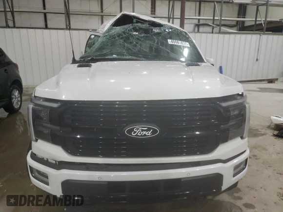 2024 Ford F-150 with VIN 1FTFW7LD8RFA16151, listed as a Copart auction lot 45981835 with 41,829 mi miles and Salvage title. Bid and sale history available at DreamBid. Image 5.