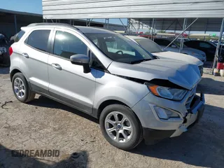 2019 Ford EcoSport SE with VIN MAJ3S2GE3KC269072, listed as a IAAI auction lot 41836009 with 18,484 mi miles and . Bid and sale history available at carsss.com. Image 1.