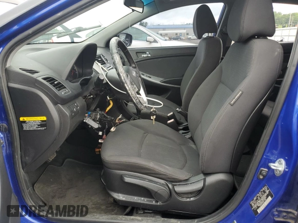2012 Hyundai Accent SE with VIN KMHCU5AE1CU019559, listed as a Copart auction lot 65235685 with 119,556 mi miles and Salvage title. Bid and sale history available at DreamBid. Image 7.