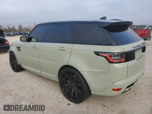 2022 Land Rover Range Rover Sport SVR with VIN SALWZ2RE0NA216483, listed as a Copart auction lot 85143204 with Not Provided miles and Non Repairable. Bid and sale history available at DreamBid. Image 3.