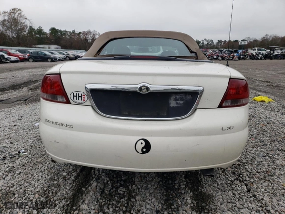 2001 Chrysler Sebring LXi with VIN 1C3EL55U81N557611, listed as a Copart auction lot 85875574 with 225,083 mi miles and Clean Title. Bid and sale history available at carsss.com. Image 6.