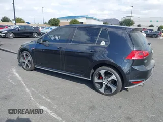 2017 Volkswagen Golf GTI S with VIN 3VW5T7AU7HM061469, listed as a IAAI auction lot 41197640 with 102,387 mi miles. Bid and sale history available at carsss.com. Image 3.