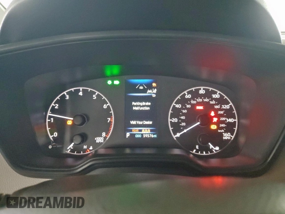 2023 Toyota Corolla Cross LE with VIN 7MUBAAAG4PV042580, listed as a Copart auction lot 63797305 with 59,576 mi miles and Salvage title. Bid and sale history available at DreamBid. Image 9.