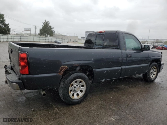 2005 Chevrolet Silverado 1500 Work Truck with VIN 1GCEC14VX5Z145123, listed as a Copart auction lot 76086134 with 97,416 mi miles and Salvage Title. Bid and sale history available at carsss.com. Image 3.