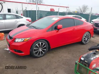 2012 Honda Civic Cpe Si with VIN 2HGFG4A51CH709383, listed as a IAAI auction lot 42005780 with 196,958 mi miles. Bid and sale history available at carsss.com. Image 18.