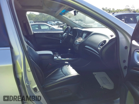 2013 Infiniti JX35 with VIN 5N1AL0MN5DC344635, listed as a IAAI auction lot 42150132 with 193,293 mi miles. Bid and sale history available at carsss.com. Image 5.