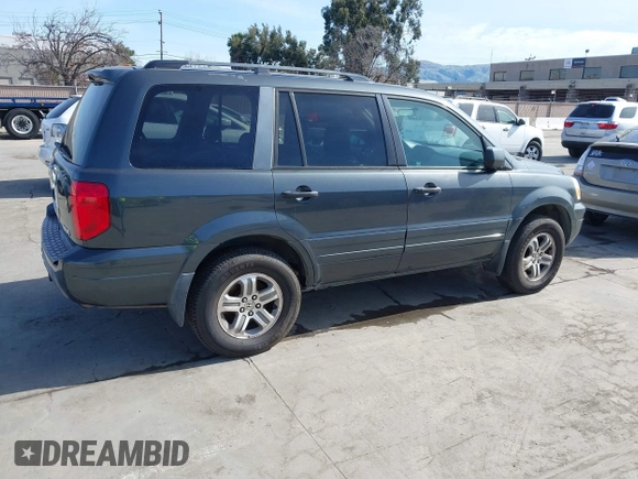 2005 Honda Pilot EX-L z VIN 2HKYF18585H537345, wystawiony jako IAAI lot #41645276 z przebiegiem 140 561 mil mil oraz . Historia ofert i sprzedaży dostępna na DreamBid. Obrazek 4.