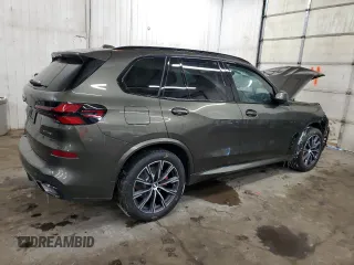 2025 BMW X5 xDrive40i with VIN 5UX23EU01S9Y34671, listed as a Copart auction lot 45758765 with 0 mi miles and Salvage Title. Bid and sale history available at carsss.com. Image 3.