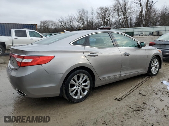 2013 Hyundai Azera with VIN KMHFG4JG6DA222207, listed as a Copart auction lot 46831495 with 68,234 mi miles and Salvage Title. Bid and sale history available at DreamBid. Image 3.