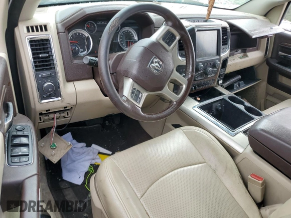 2014 Ram 2500 Laramie with VIN 3C6UR5FLXEG179678, listed as a Copart auction lot 53388095 with 128,112 mi miles and Salvage title. Bid and sale history available at DreamBid. Image 8.