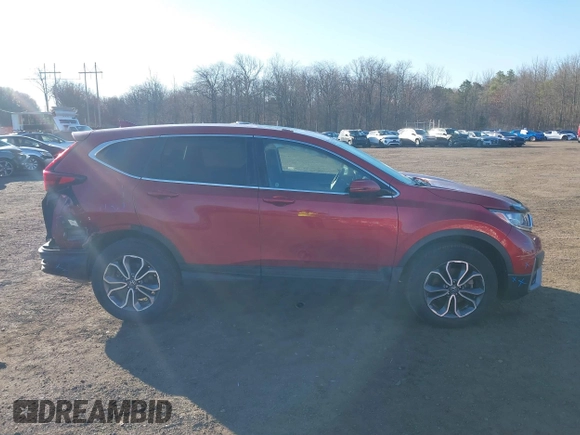 2021 Honda CR-V EX-L with VIN 2HKRW2H89MH615585, listed as a IAAI auction lot 41742944 with 47,669 mi miles. Bid and sale history available at carsss.com. Image 13.