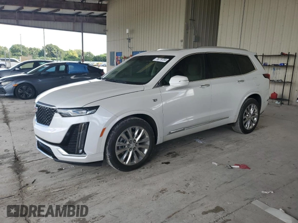 2023 Cadillac XT6 FWD Premium Luxury with VIN 1GYKPCRS4PZ103819, listed as a Copart auction lot 76279704 with 19,601 mi miles and Clean Title. Bid and sale history available at carsss.com. Image 1.