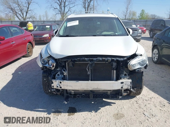 2015 Infiniti QX60 with VIN 5N1AL0MM6FC554039, listed as a IAAI auction lot 42055591 with 148,364 mi miles. Bid and sale history available at carsss.com. Image 6.