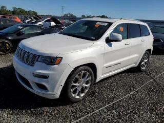 2021 Jeep Grand Cherokee Summit with VIN 1C4RJFJT9MC727660, listed as a Copart auction lot 74756814 with 0 mi miles and Salvage Title. Bid and sale history available at carsss.com. Image 1.