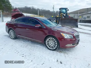 2014 Buick LaCrosse Premium II with VIN 1G4GF5G38EF299294, listed as a IAAI auction lot 41581072 with 141,438 mi miles. Bid and sale history available at carsss.com. Image 1.