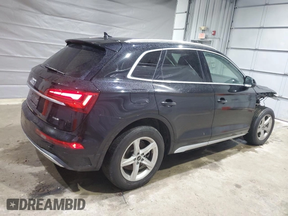 2021 Audi Q5 Premium z VIN WA1AAAFY3M2007534, wystawiony jako Copart lot #51827725 z przebiegiem 38 692 mil mil oraz Szkoda całkowita • Salvage title. Historia ofert i sprzedaży dostępna na DreamBid. Obrazek 3.