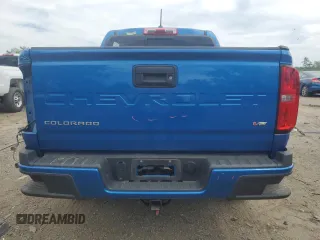 2021 Chevrolet Colorado 4WD LT with VIN 1GCGTCEN0M1298786, listed as a Copart auction lot 57600825 with 38,337 mi miles and Salvage title. Bid and sale history available at DreamBid. Image 6.