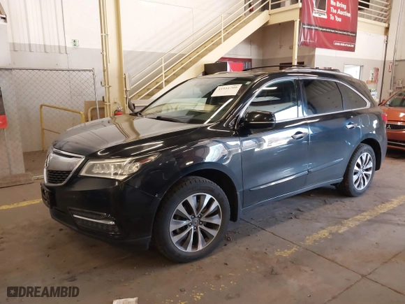 2014 Acura MDX Tech Pkg with VIN 5FRYD4H40EB001727, listed as a IAAI auction lot 41551709 with 67,954 mi miles. Bid and sale history available at carsss.com. Image 22.