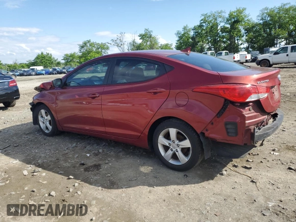 2013 Hyundai Elantra GLS z VIN 5NPDH4AE8DH352599, wystawiony jako Copart lot #58244085 z przebiegiem 137 714 mil mil oraz Szkoda całkowita • Salvage title. Historia ofert i sprzedaży dostępna na DreamBid. Obrazek 2.
