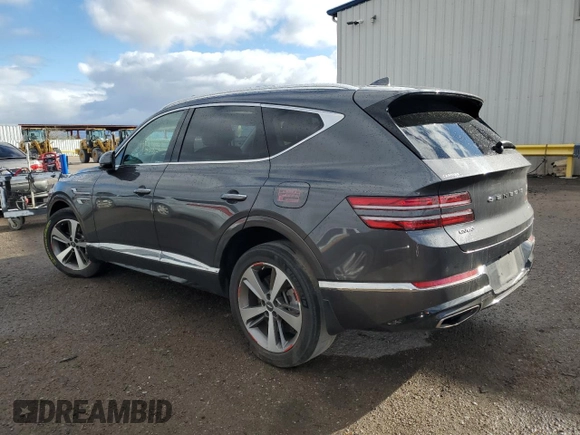 2022 Genesis GV80 with VIN KMUHCESC7NU076679, listed as a Copart auction lot 48827735 with Not Provided miles and Salvage Title. Bid and sale history available at DreamBid. Image 2.