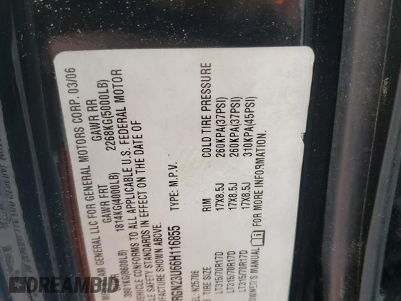 2006 Hummer H2 z VIN 5GRGN23U66H116855, wystawiony jako Copart lot #56010175 z przebiegiem 217 798 mil mil oraz Tytuł czysty. Historia ofert i sprzedaży dostępna na DreamBid. Obrazek 13.